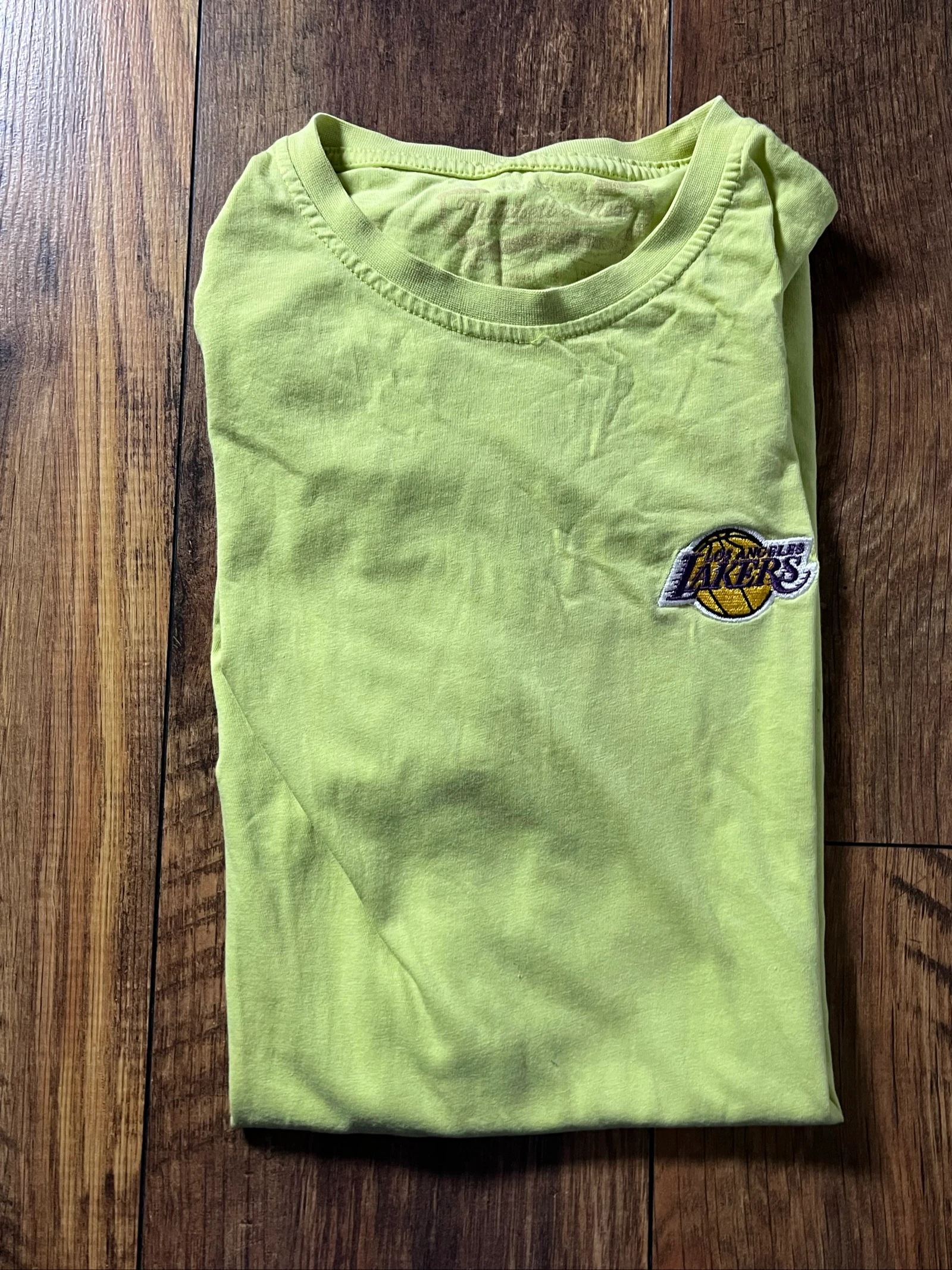 T-shirt Mitchell & Ness geborduurd logo NBA ronde hals - Lakers - maat L - zeer goede staat – photo 15